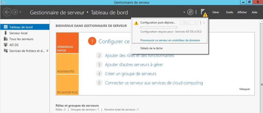 Migrer Ajouter AD 2012R2 14