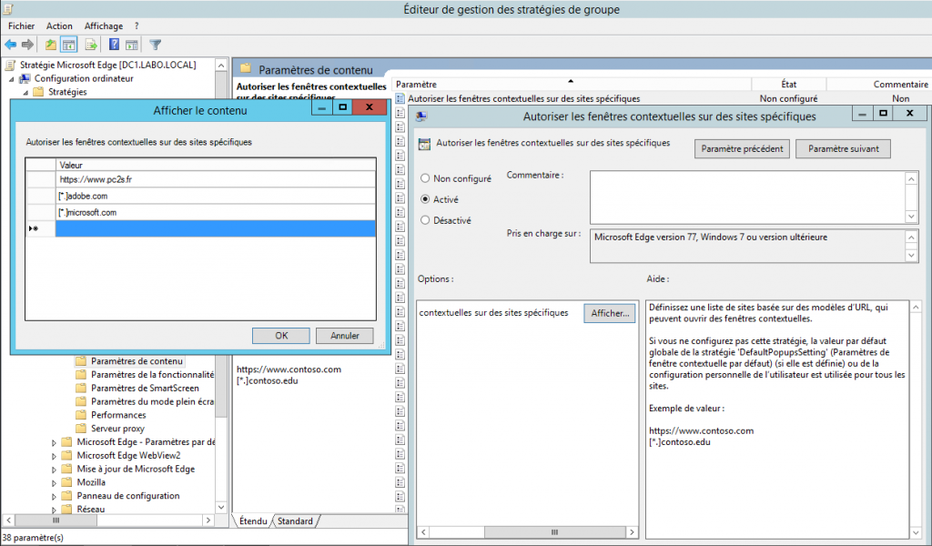 GPO Déployer et Configurer Microsoft Edge en Entreprise PC2S Bubu
